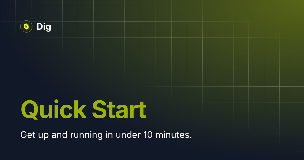 Quick Start | Dig
